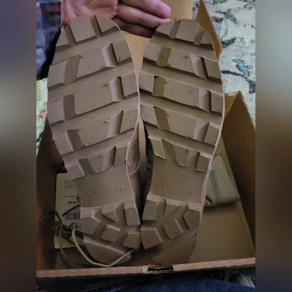 Belleville Combat Boots Hot Weather Type II Tan Suede Size 14N New with box - Picture 13 of 13